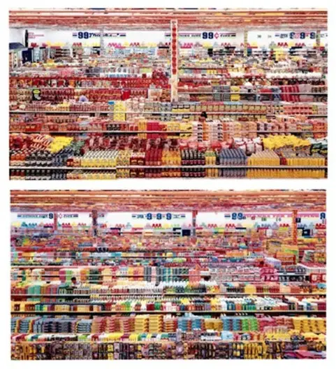 Andreas Gursky, 99 Cent II Diptychon (2001)