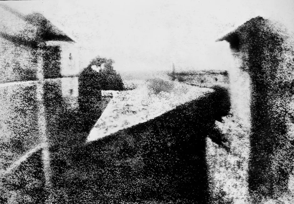 A primeira fotografia do mundo registrada por Niépce