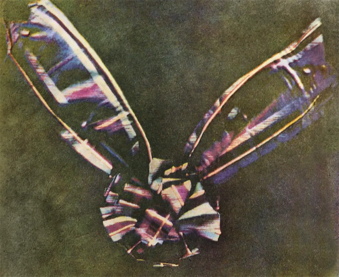 a primeira fotografia colorida do mundo de James Clerk Maxwell
