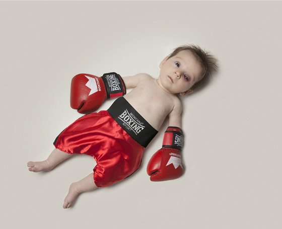 Retratos de bebês e suas futuras profissões