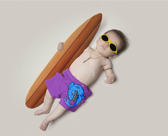 Retratos de bebês e suas futuras profissões