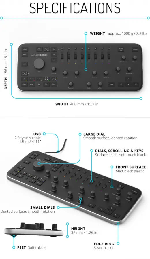 loupedeck-tamanho