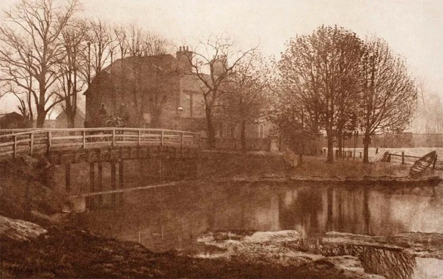 The Ferry Boat Inn, Tottenham, foto naturalista de Peter Henry Emerson (1888)